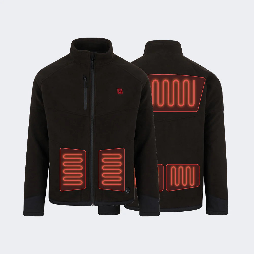 CYCLONE fleece jacket with eco-designed battery