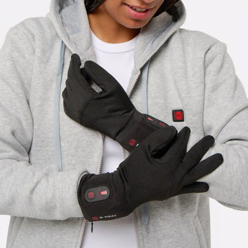 Light heated gloves