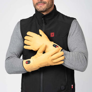 Heated work gloves