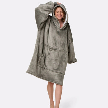 Grey plaid sweater - women