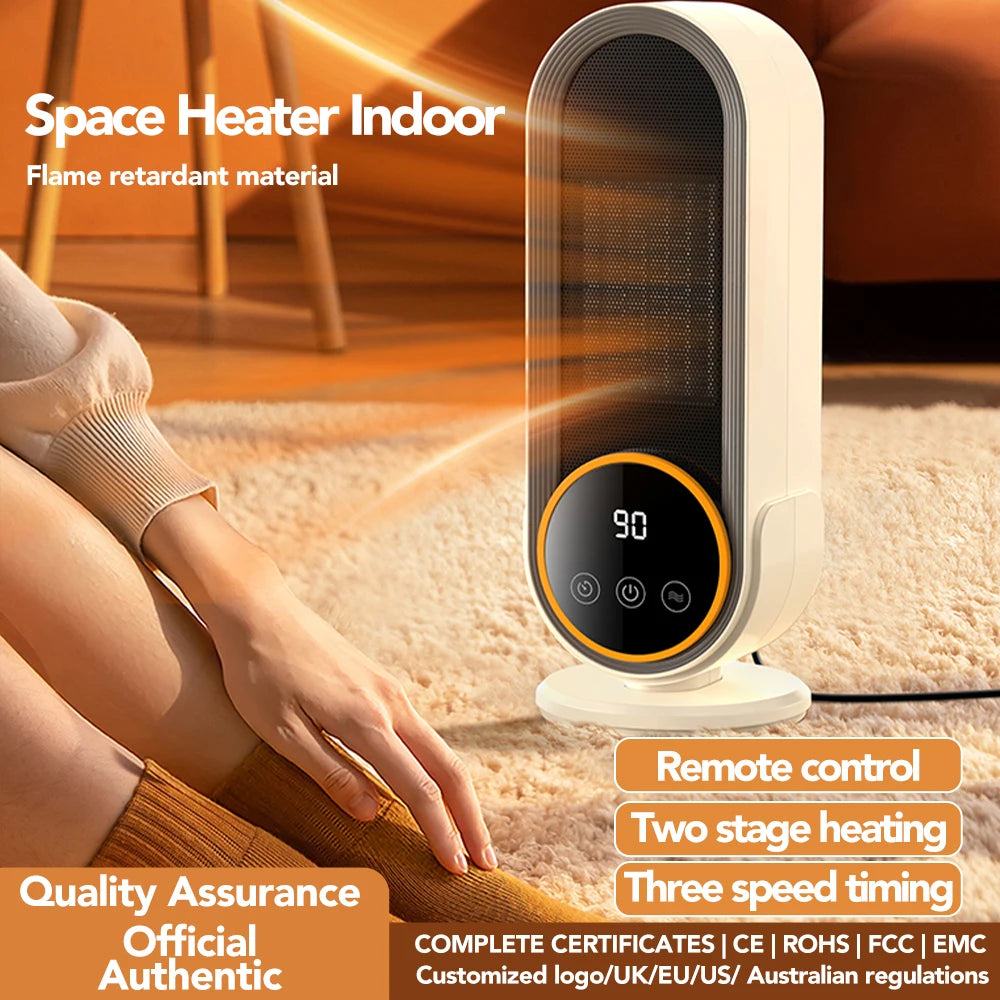 Electric Heater Portable Fan - 1200W